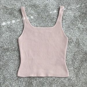 Aritzia Babaton sculpt knit crop tank